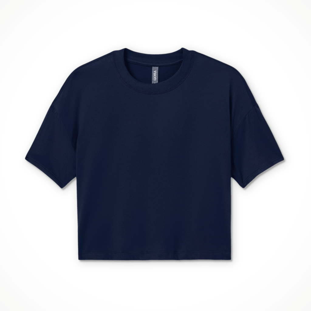 Product image: Vuori Energy Tee Blue Coast Womens 2026, shown in primary marketing view.