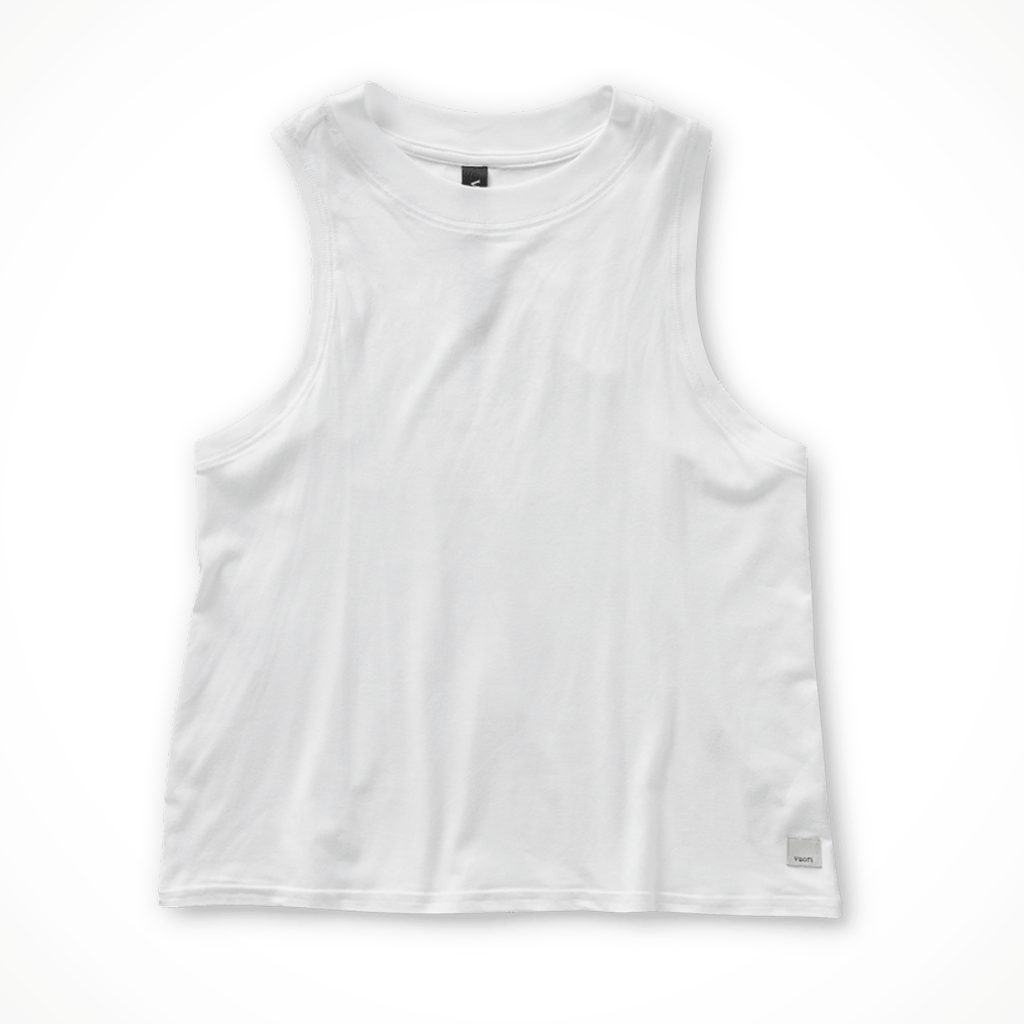 Product image: Vuori Energy Top White Womens 2026, shown in primary marketing view.