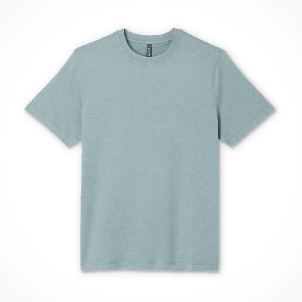 Product image: Vuori SS Ponto Performance Tee Misty Blue Mens 2026, shown in primary marketing view.