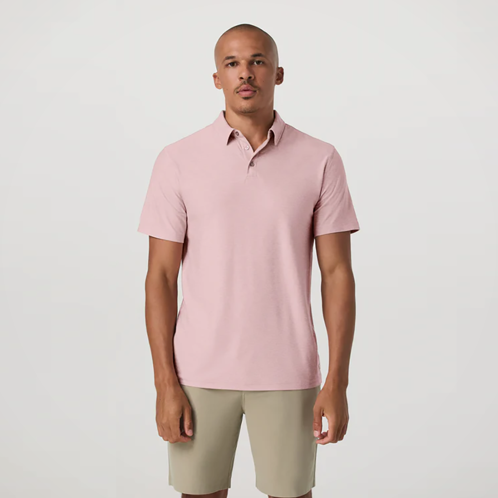 Product image: Vuori strato Tech polo Faded Rose mens 2026 alt1.