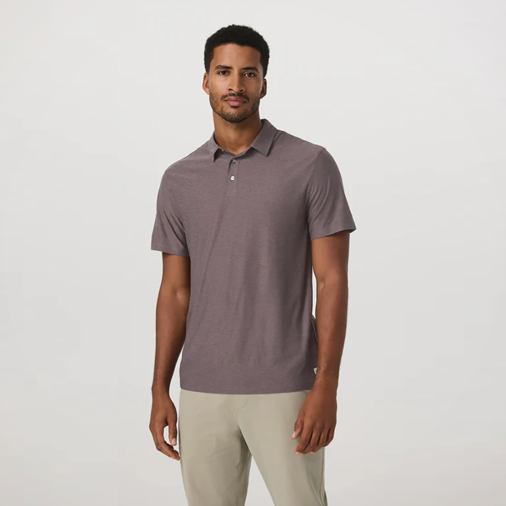 Product image: Vuori strato Tech polo timber heather mens 2026 alt1.