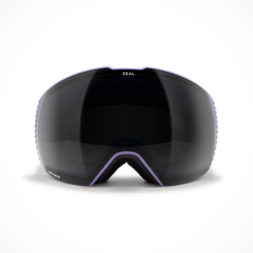 Product image: Zeal Cloudfall Flight Dark Grey Sky Blue Mirror Goggle 2025, shown from the front.