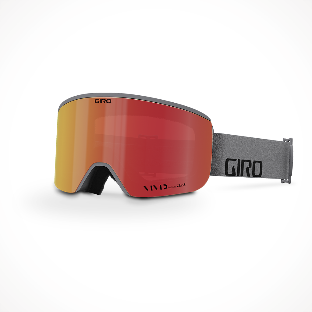 Giro Axis 2023 Snow Goggle Grey Wordmark Vivid Ember Vivid Infrared
