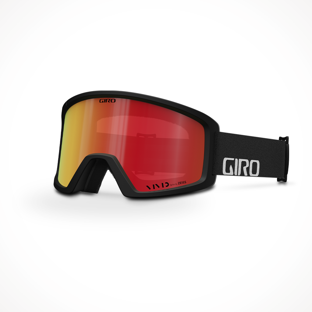 Giro Blok 2023 Snow Goggle Black Wordmark Vivid Ember