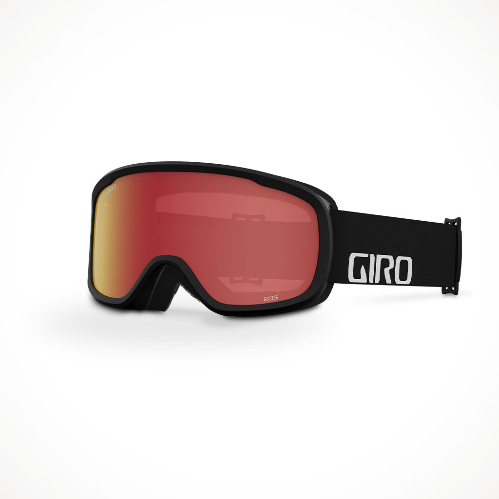 Giro Buster 2023 Snow Goggle Black Wordmark Amber Scarlet