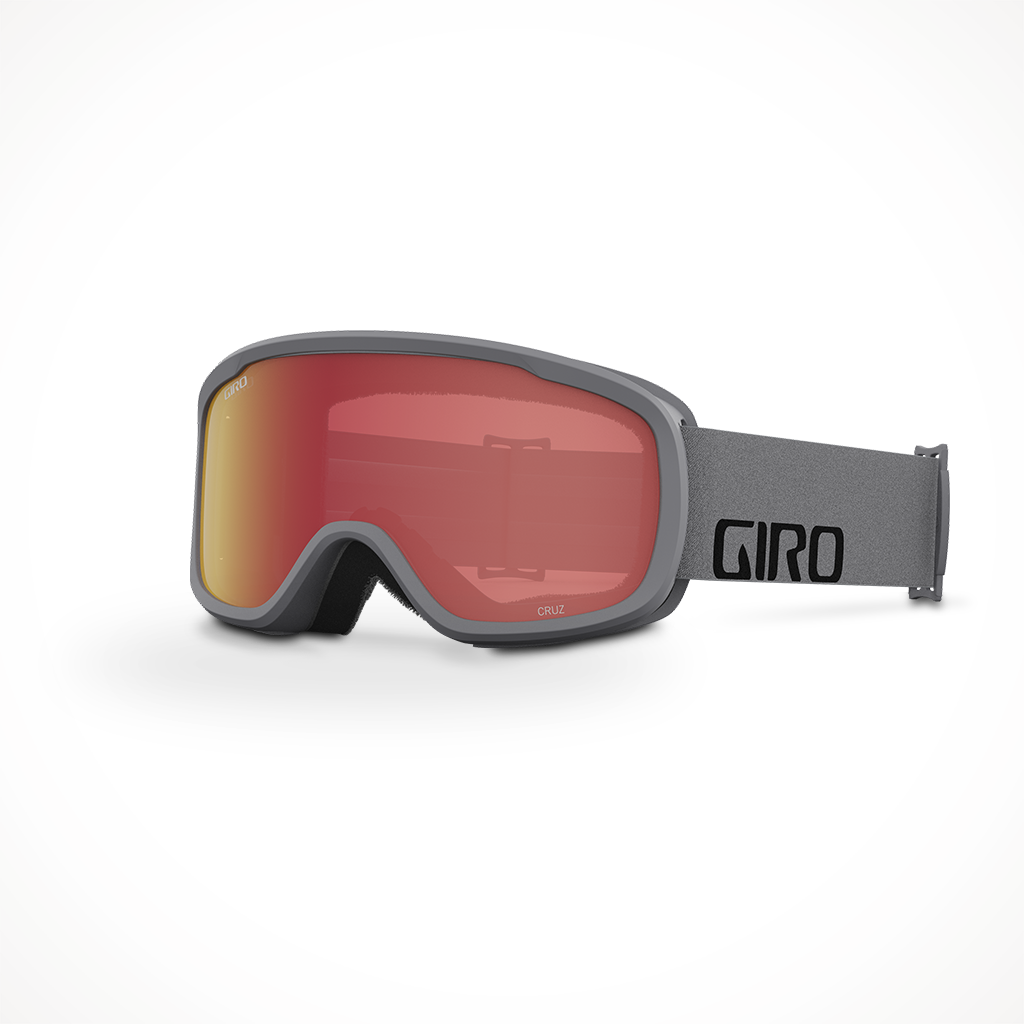 Giro Cruz 2023 Snow Goggle Grey Wordmark Amber Scarlet