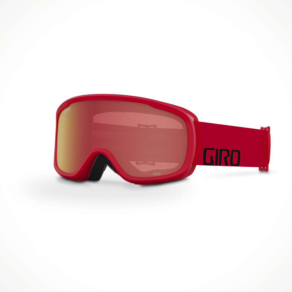 Giro Cruz 2023 Snow Goggle Red Wordmark Amber Scarlet