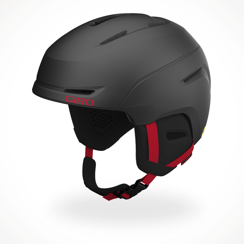 Giro Neo Jr MIPS 2023 Snow Helmet Matte Granite/Bright Red