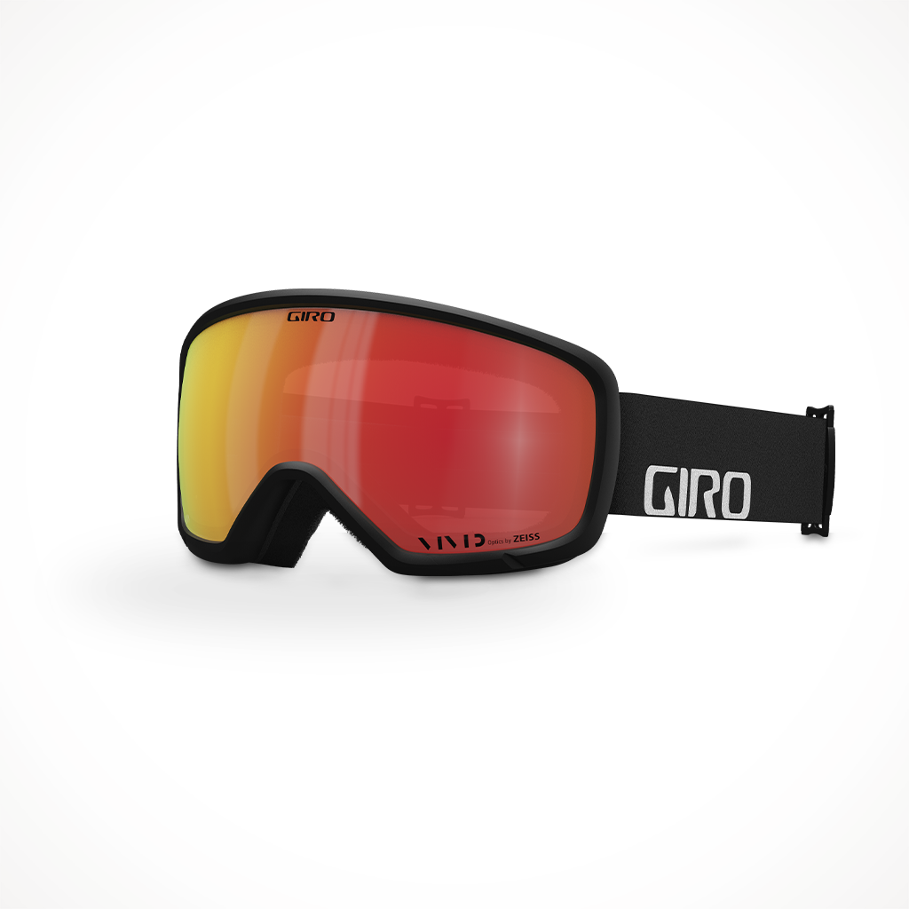 Giro Ringo 2023 Snow Goggle Black Wordmark Vivid Ember