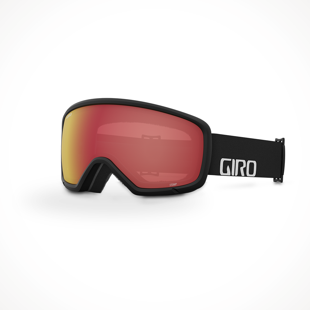 Giro Stomp 2023 Snow Goggle Black Wordmark Amber Scarlet