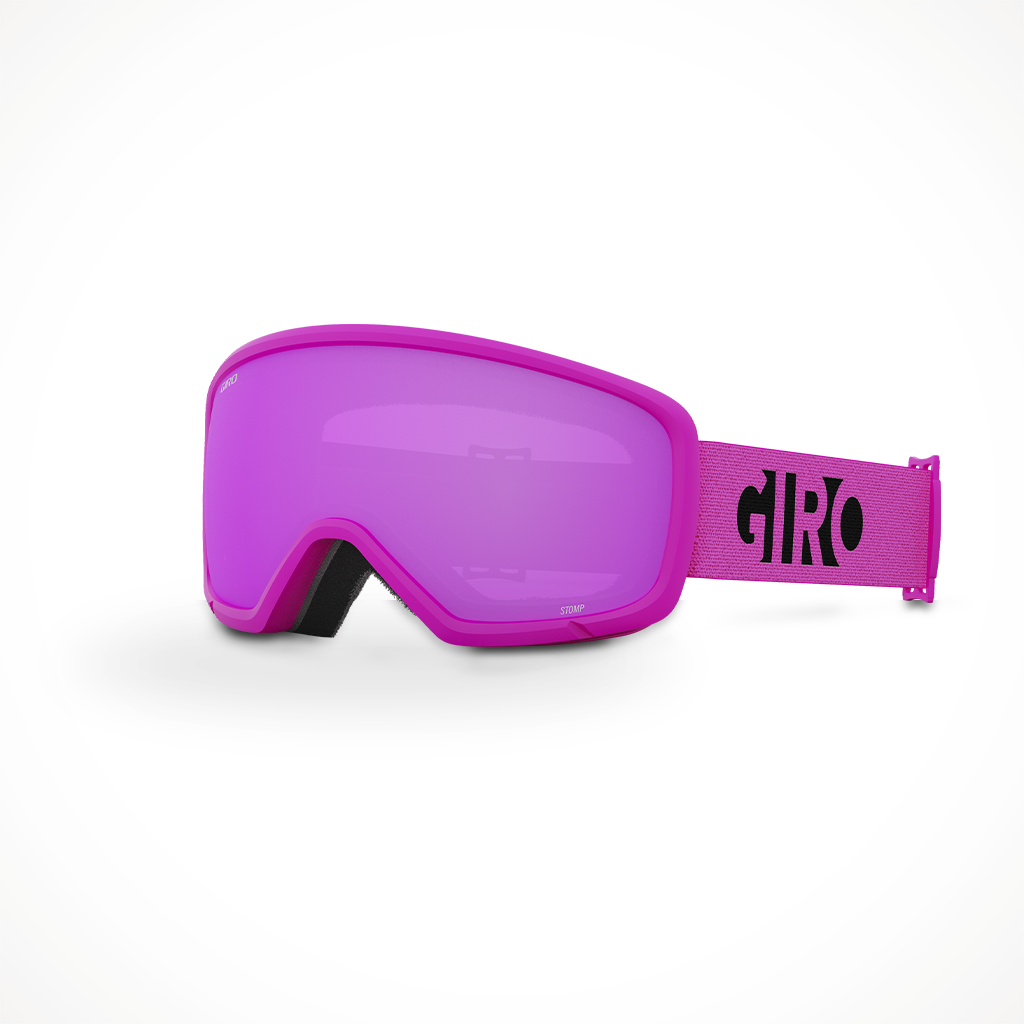 Giro Stomp 2023 Snow Goggle Pink Black Blocks Amber Pink