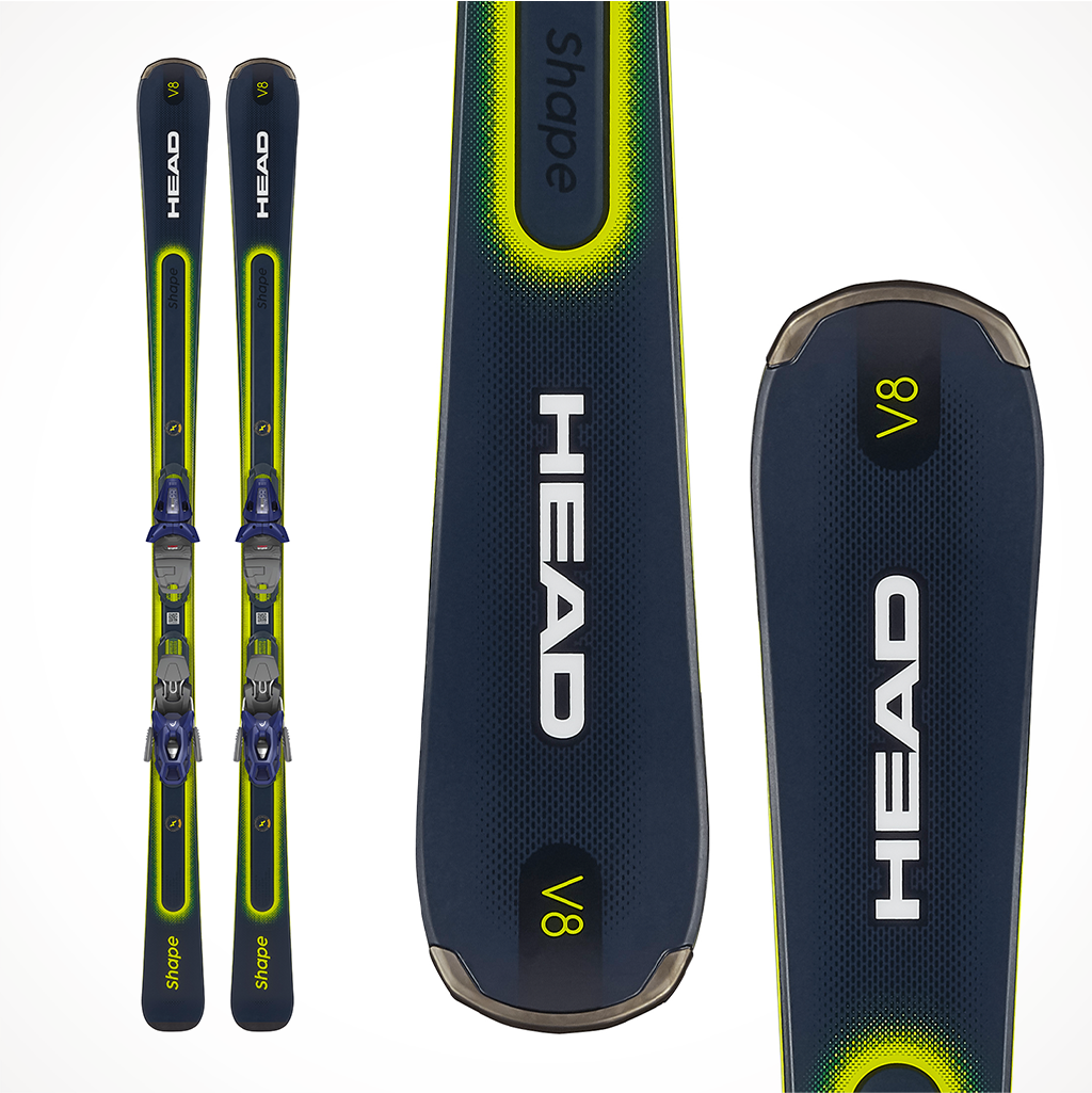 Head Shape e-V8 Skis w/Bindings 2023 | OutdoorSports.com