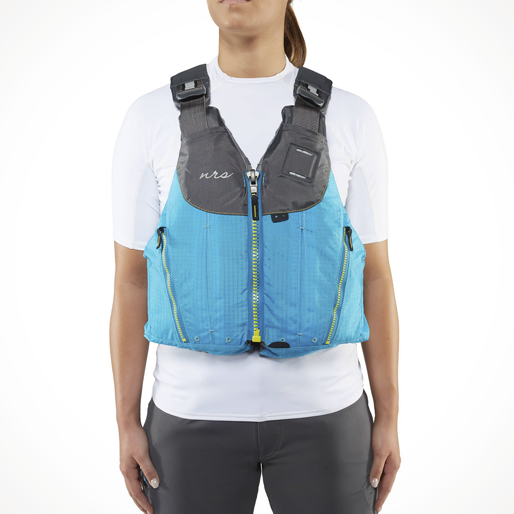 NRS Nora PFD Teal Model Front
