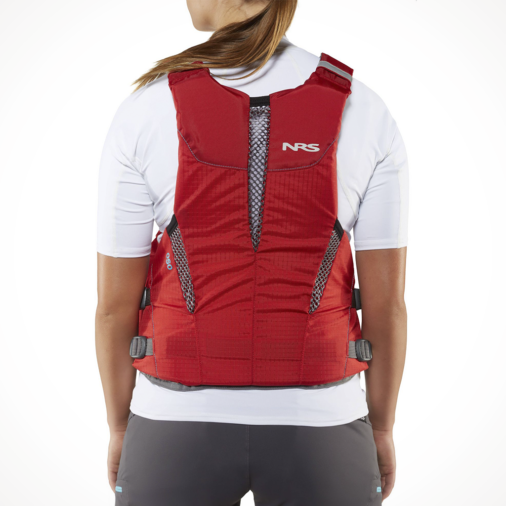 NRS Oso PFD Red F Model Back