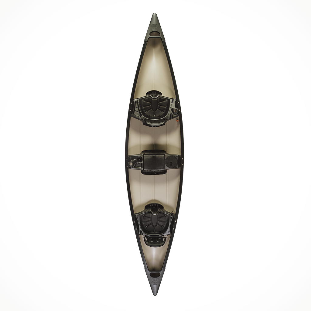 Paddling Canoe Old Town Saranac 146 Green TopAlt