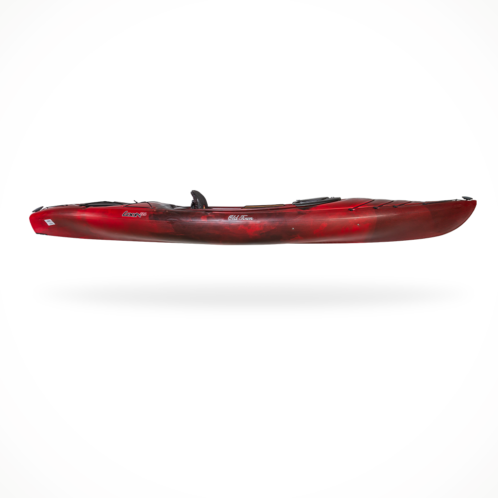 Paddling Kayaks Old Town Loon 126 Black Cherry Side