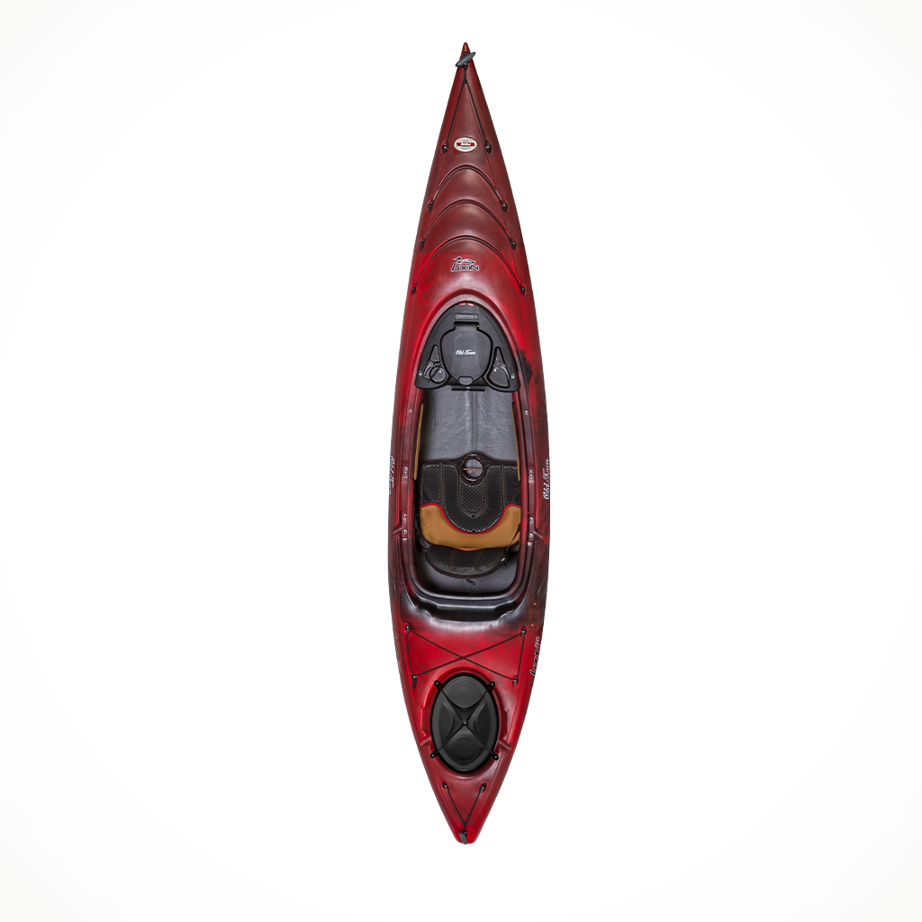 Paddling Kayaks Old Town Loon 126 Black Cherry TopAlt