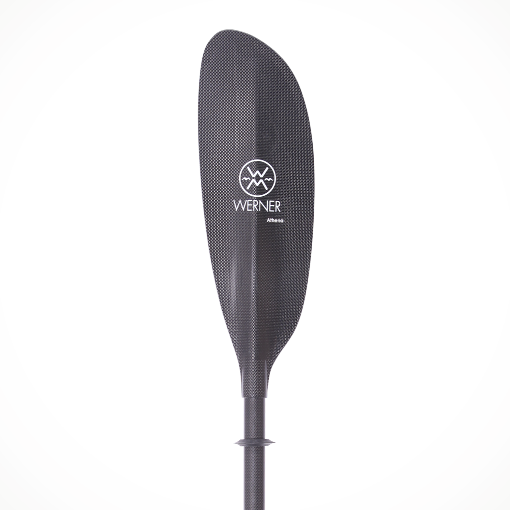 Paddling Werner Paddle Athena 2 Piece Straight Shaft Carbon Blade