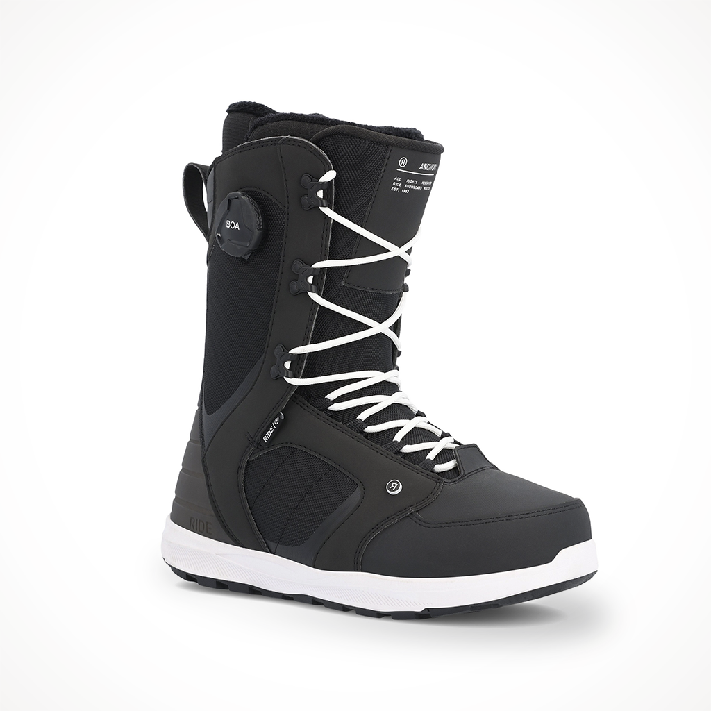Ride Anchor Black 2023 Snowboard Boot Right