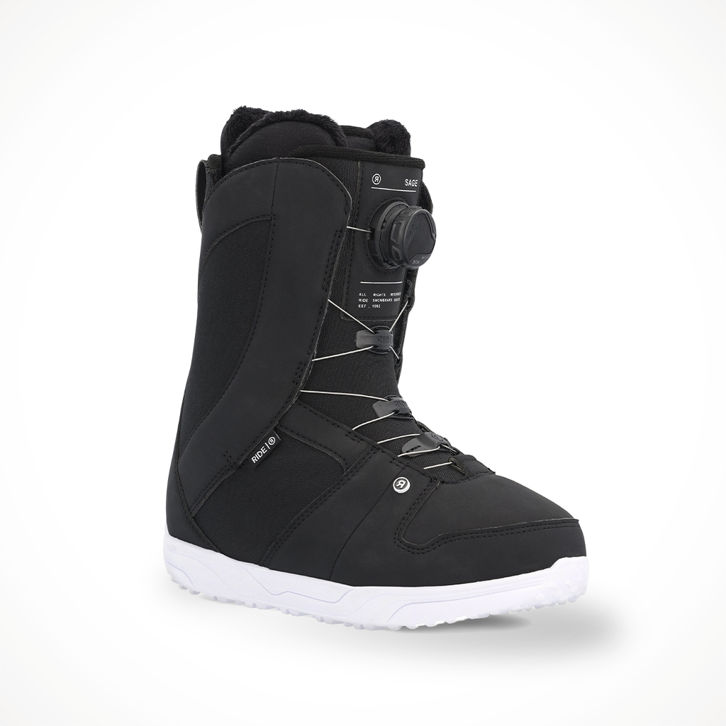 Ride Sage Black 2023 Snowboard Boot Right