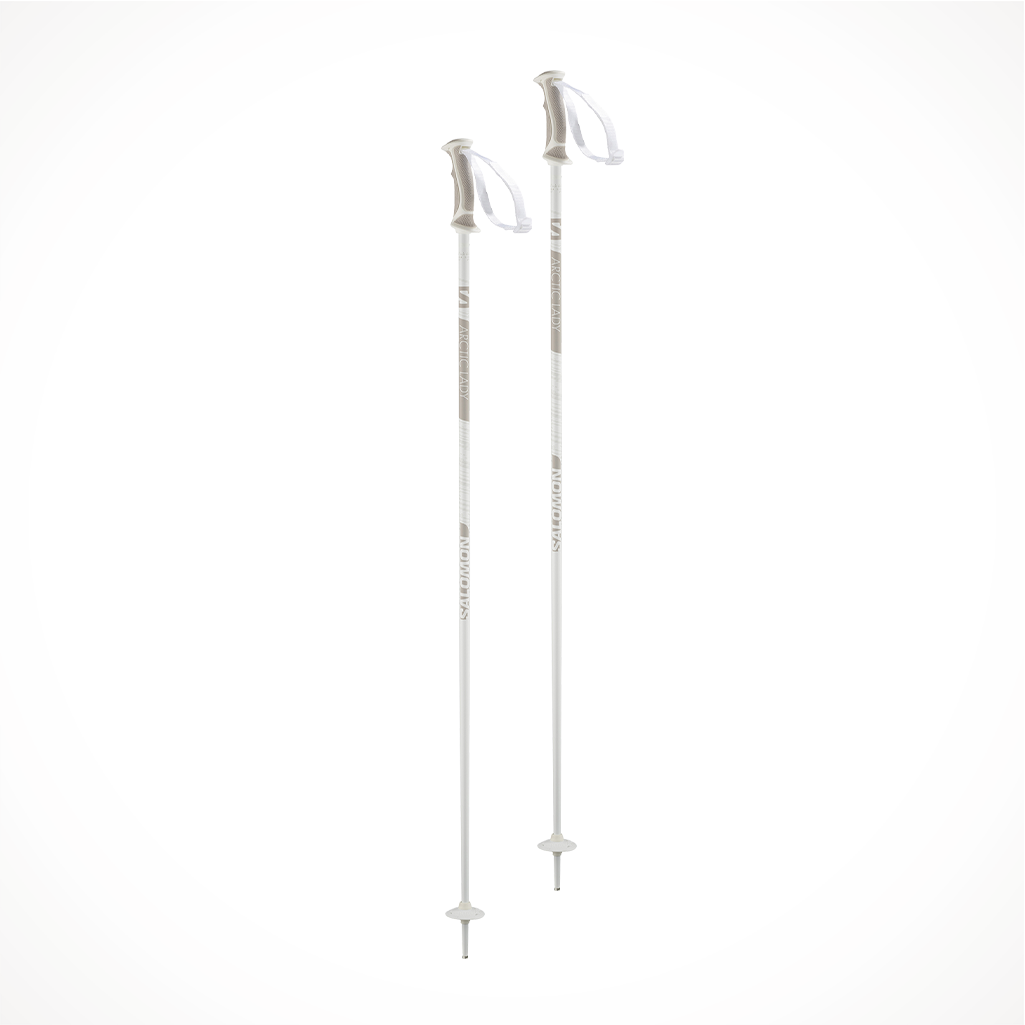 Product image: Salomon Arctic Lady White Grey Ski Pole Full.