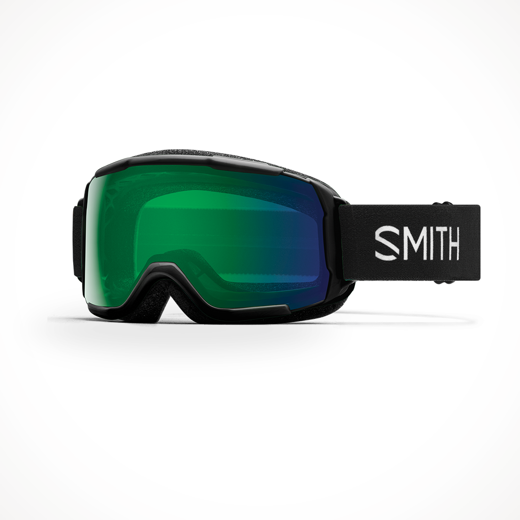 Smith Grom 2023 Snow Goggle Black Chromapop Everyday Green Mirror