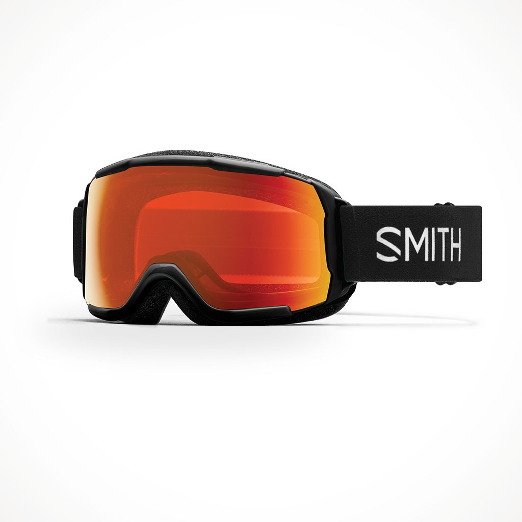 Smith Grom 2023 Snow Goggle Black Chromapop Everyday Red Mirror