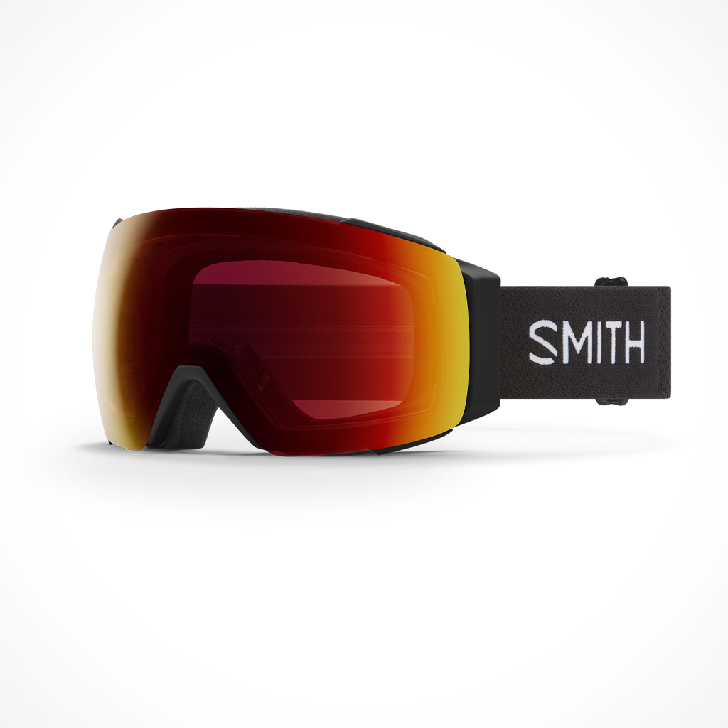 Smith I/O Mag 2023 Snow Goggle Black Chromapop Everyday Sun Red Mirror