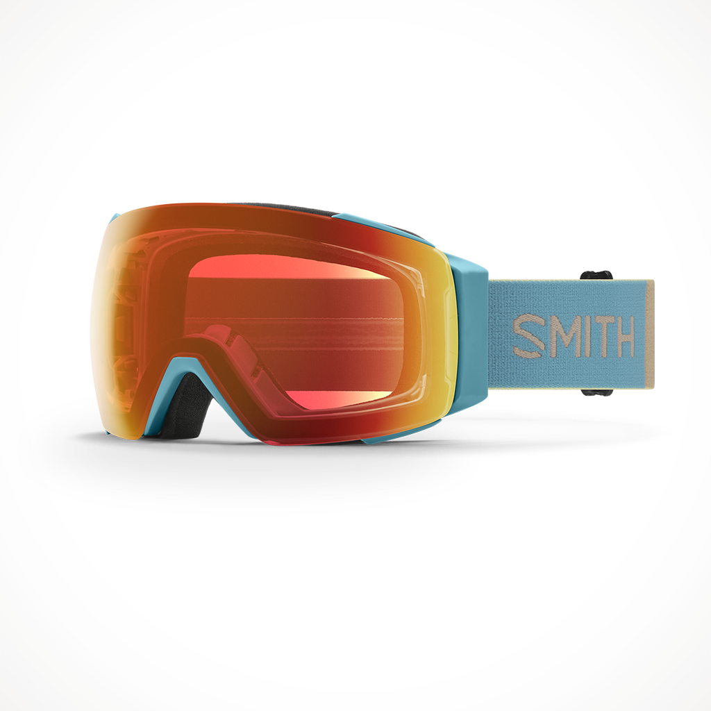 Smith I/O Mag 2023 Snow Goggle Storm Colorblock Chromapop Everyday Red Mirror