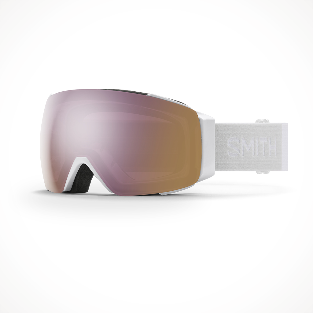 Smith I/O Mag 2023 Snow Goggle White Vapor Chromapop Everyday Rose Gold Mirror