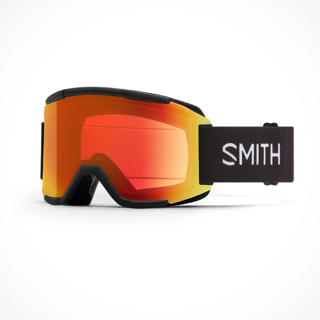 Smith Squad 2023 Snow Goggle Black Chromapop Everyday Red Mirror