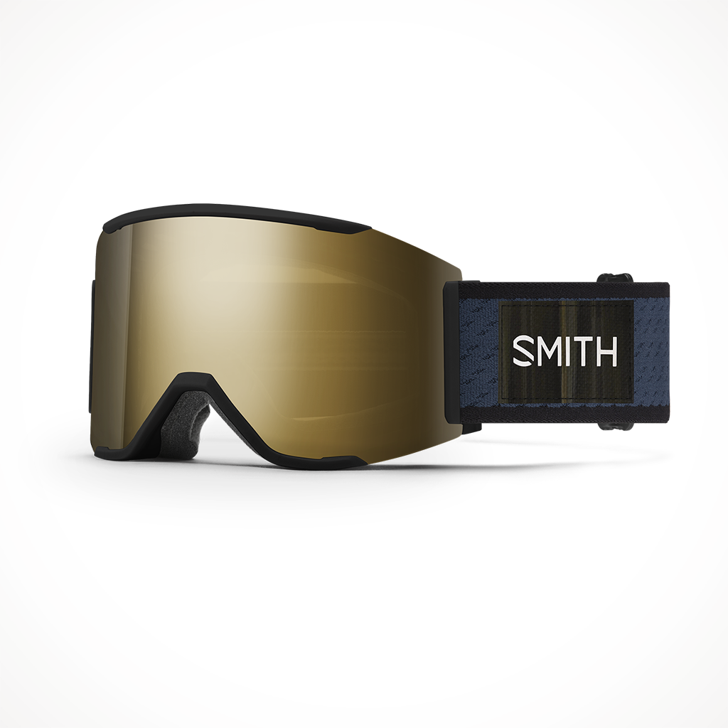 Smith Squad MAG 2023 Snow Goggle TNF Shady Blue x Smith Chromapop Sun Black Gold Mirror