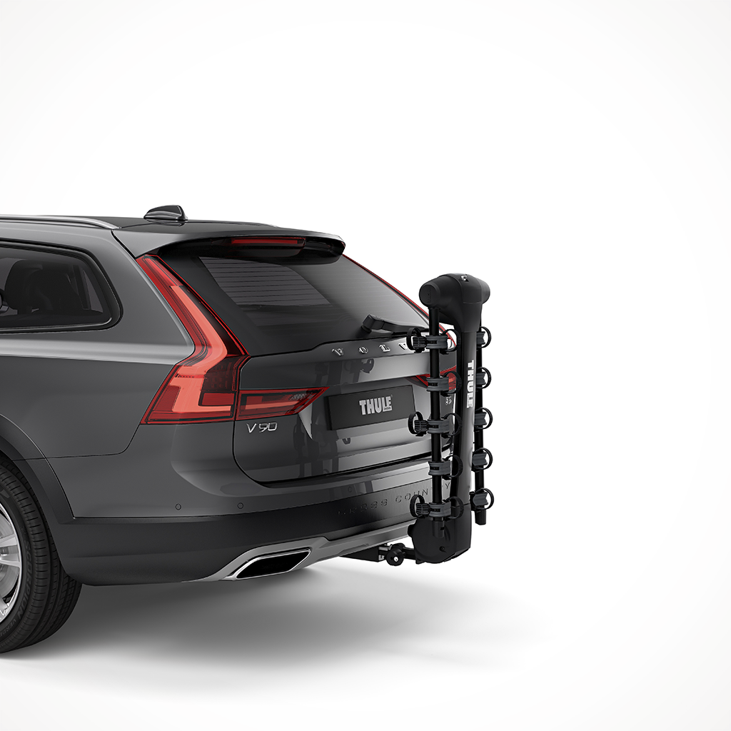 Thule Apex XT 5 Bike Hitch Bike Rack Black On Car 2