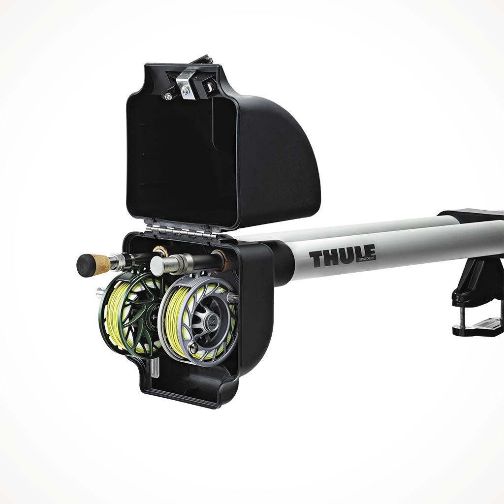 Thule RodVault 2 Fishing Rod Rack Silver Open