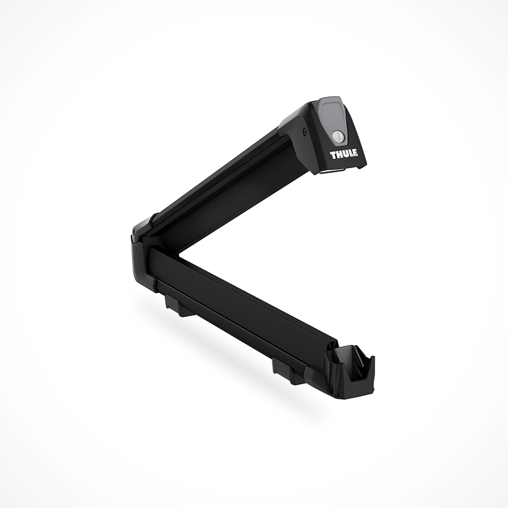 Thule SnowPack M Black Ski Snowboard Rack Open