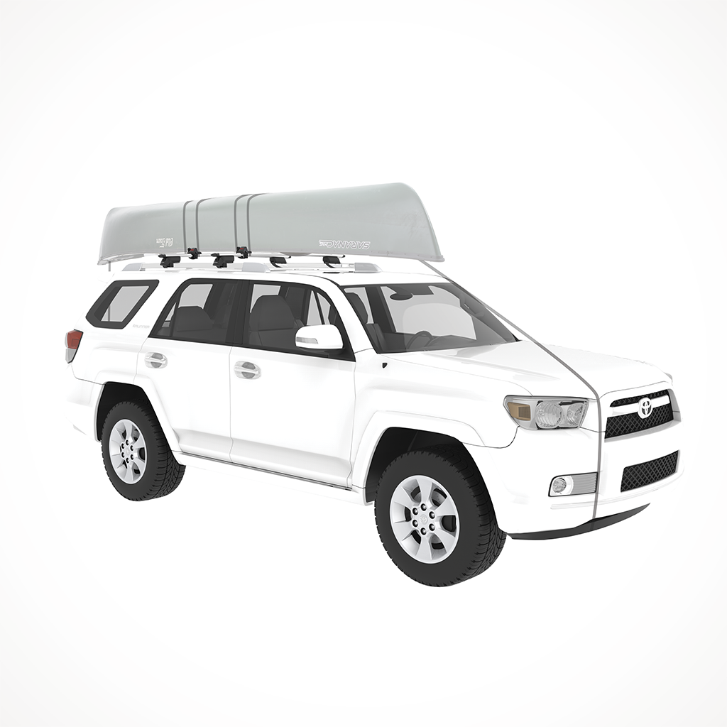Yakima KeelOver Rooftop Canoe Mount On Car 2